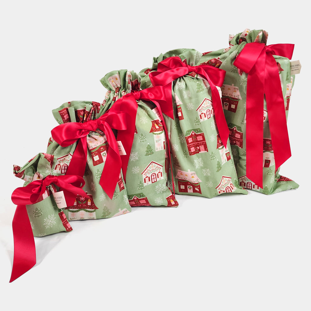 Folk Julandsby (Reusable Gift Bag Set)