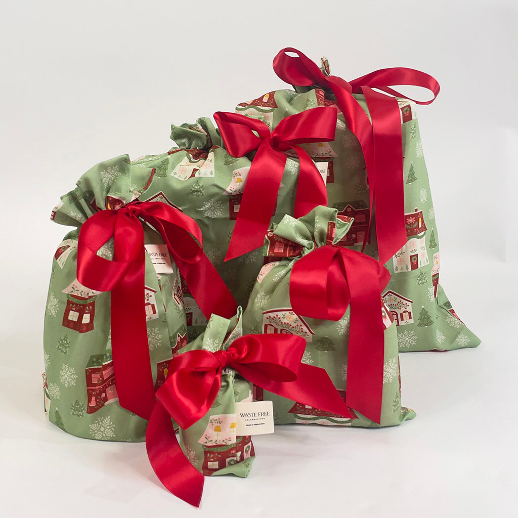 Folk Julandsby Reusable Gift Bag Set