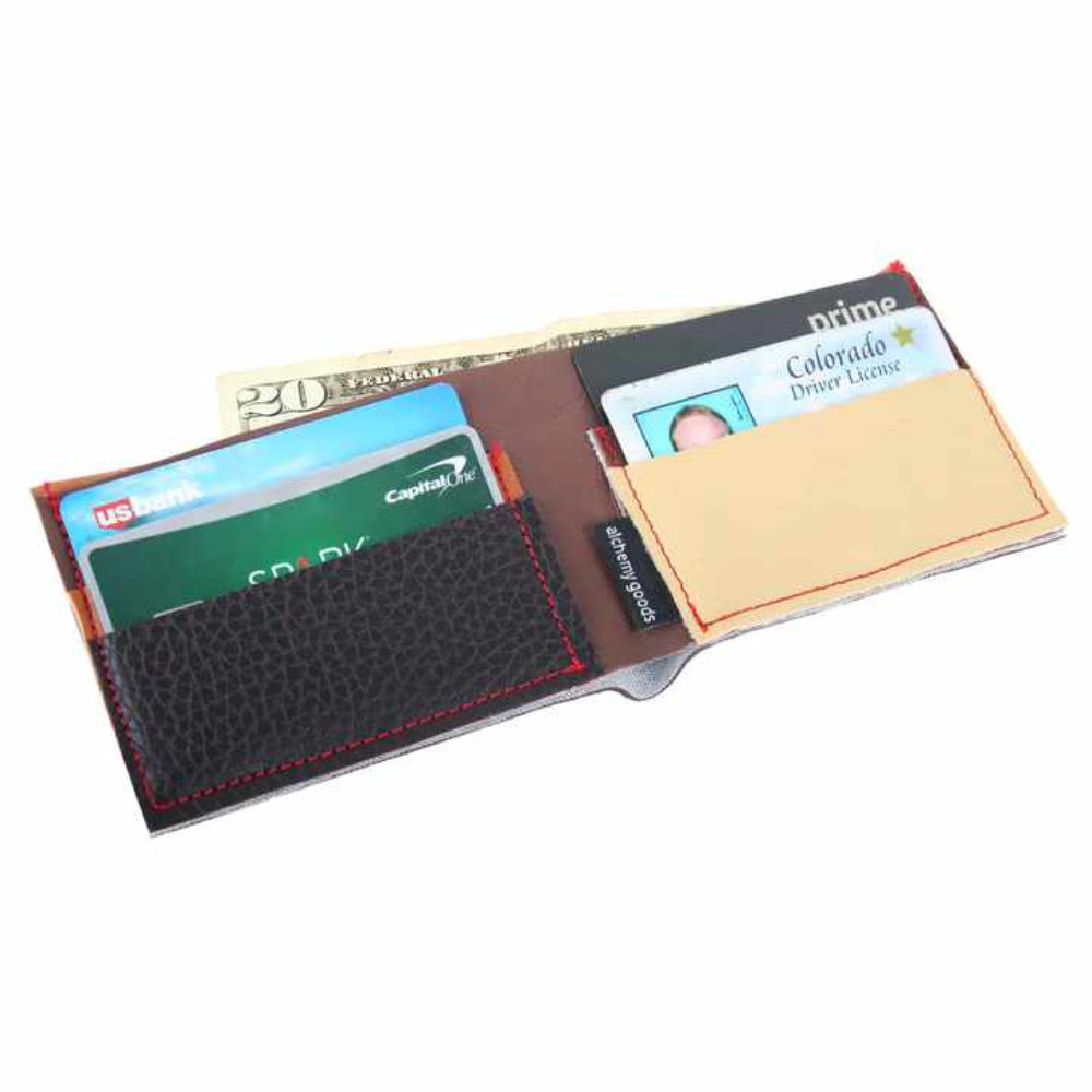Franklin Upholstery Vinyl Vegan Wallet- Brown
