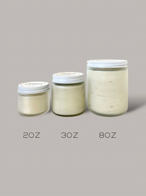 Lavender Body Butter - For Dry Skin, Vegan, Eczema Cream, Plastic Free, Organic, 2-8 oz.