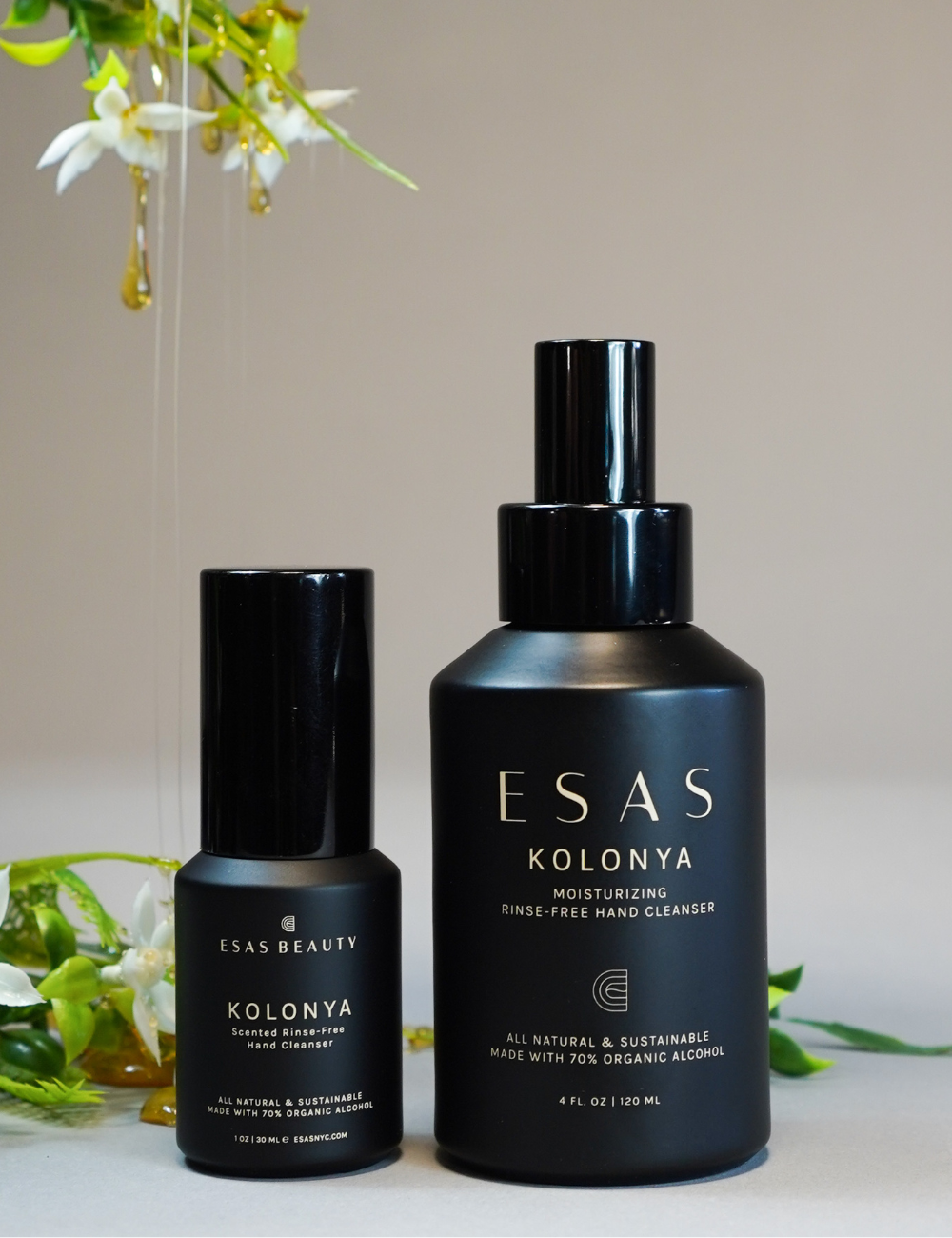 Jasmine & White Amber Kolonya Hand Cleanser Duo