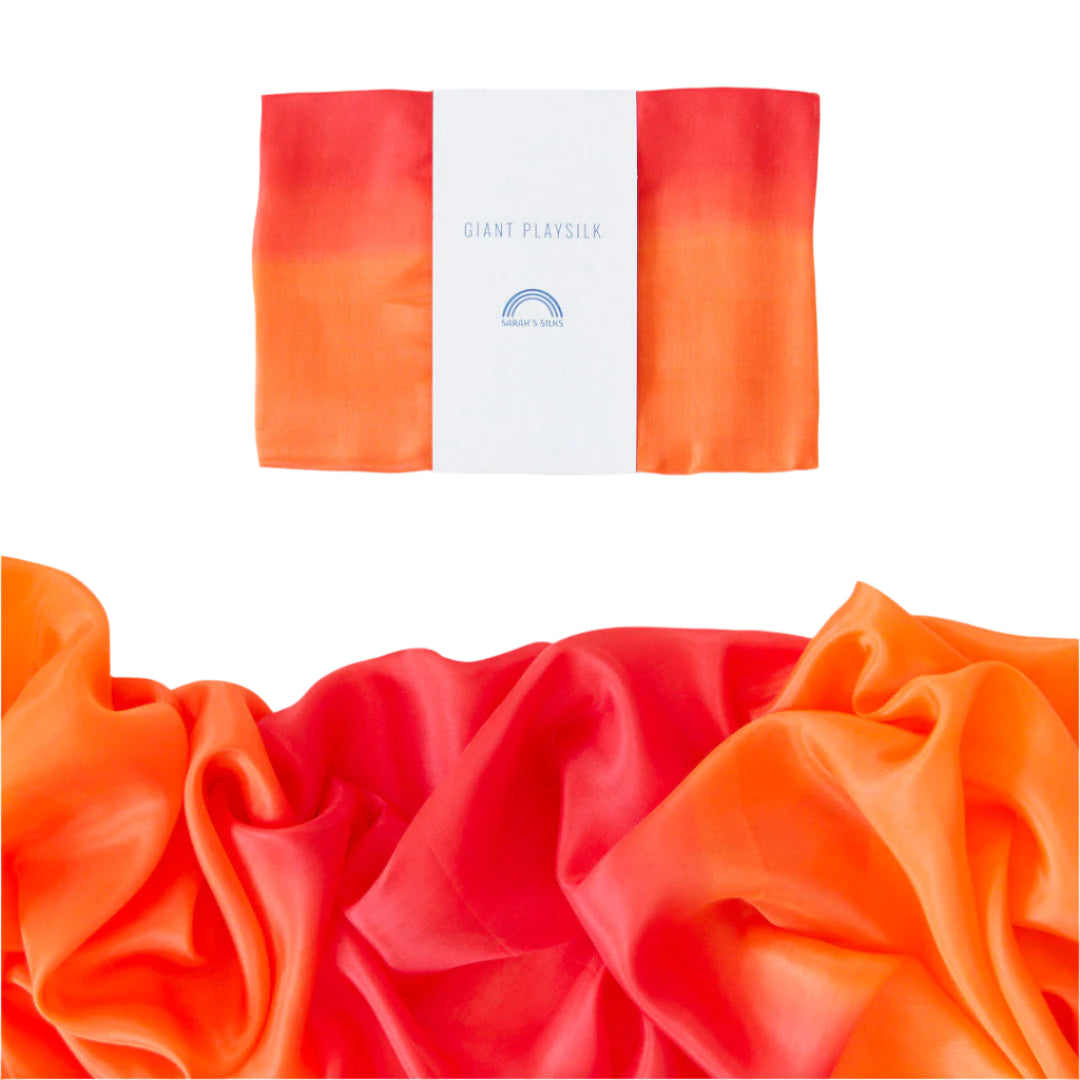 Giant Fire Silk Playsilk for Forts and Creative Play