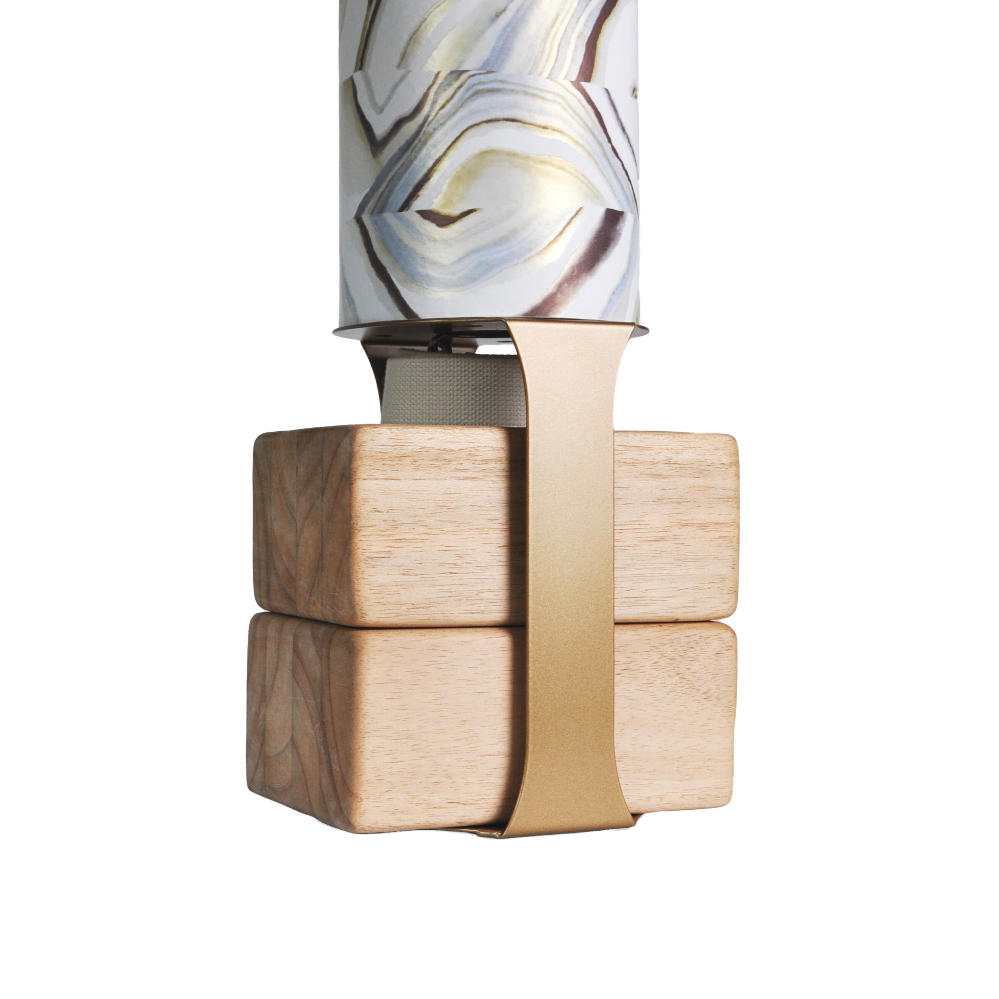 Yoga Mat Tube Floor Stand | Gold