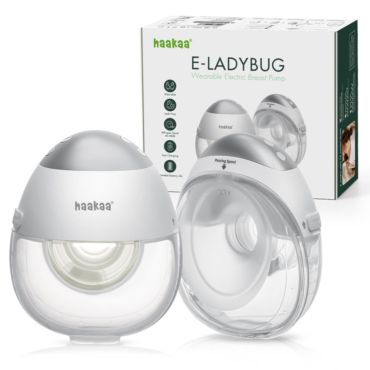 E-Ladybug Wearable Electric Breast Pump - 2PK