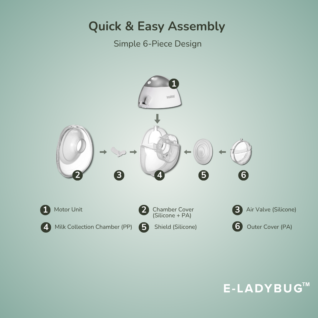 E-Ladybug Wearable Electric Breast Pump - 2PK
