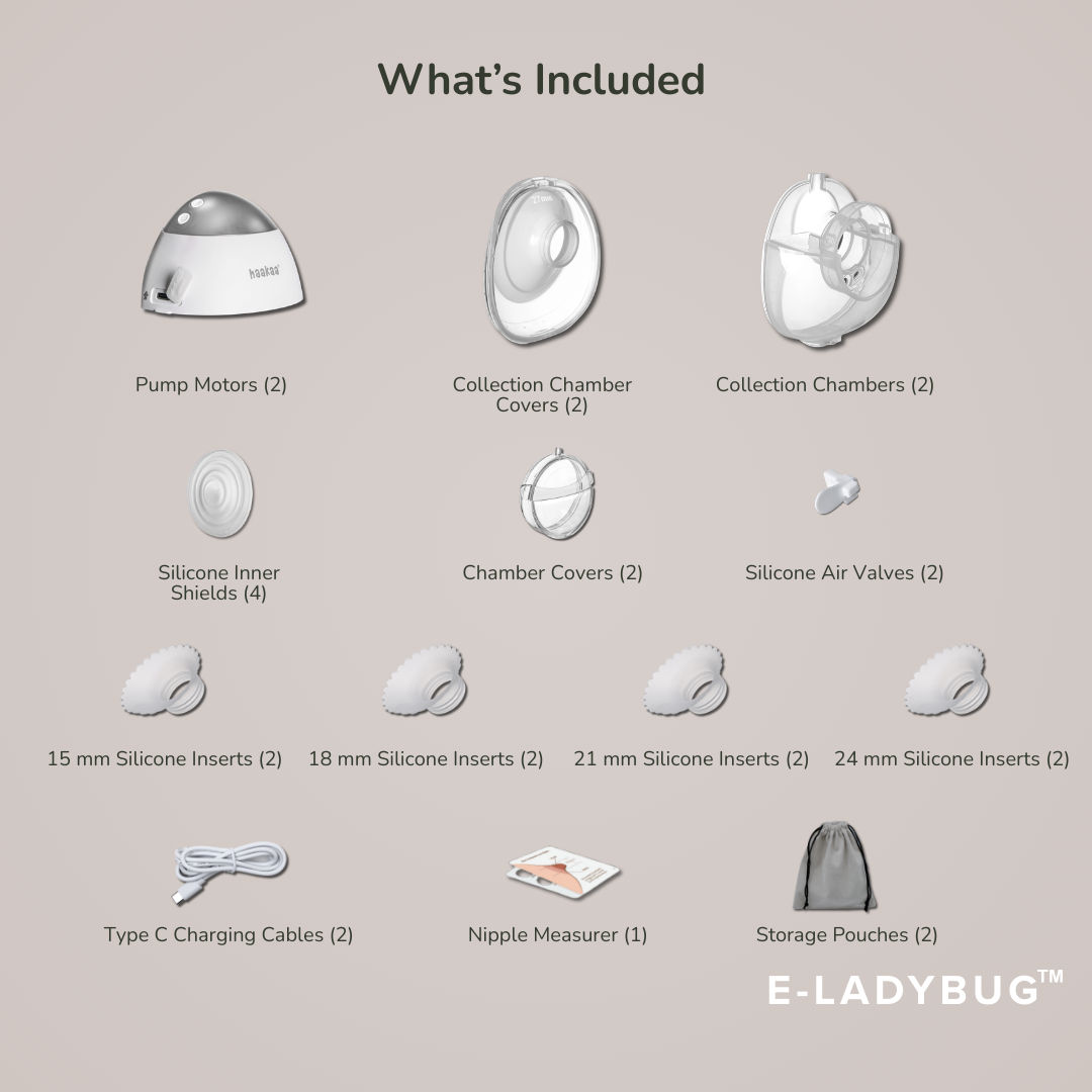 E-Ladybug Wearable Electric Breast Pump - 2PK