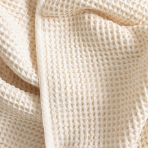 Organic Waffle Throw Blanket