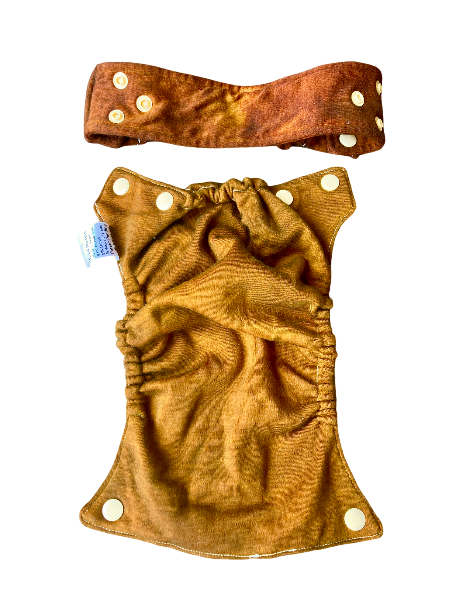 Merino Wool All-In-Two Diaper Cover and Belt