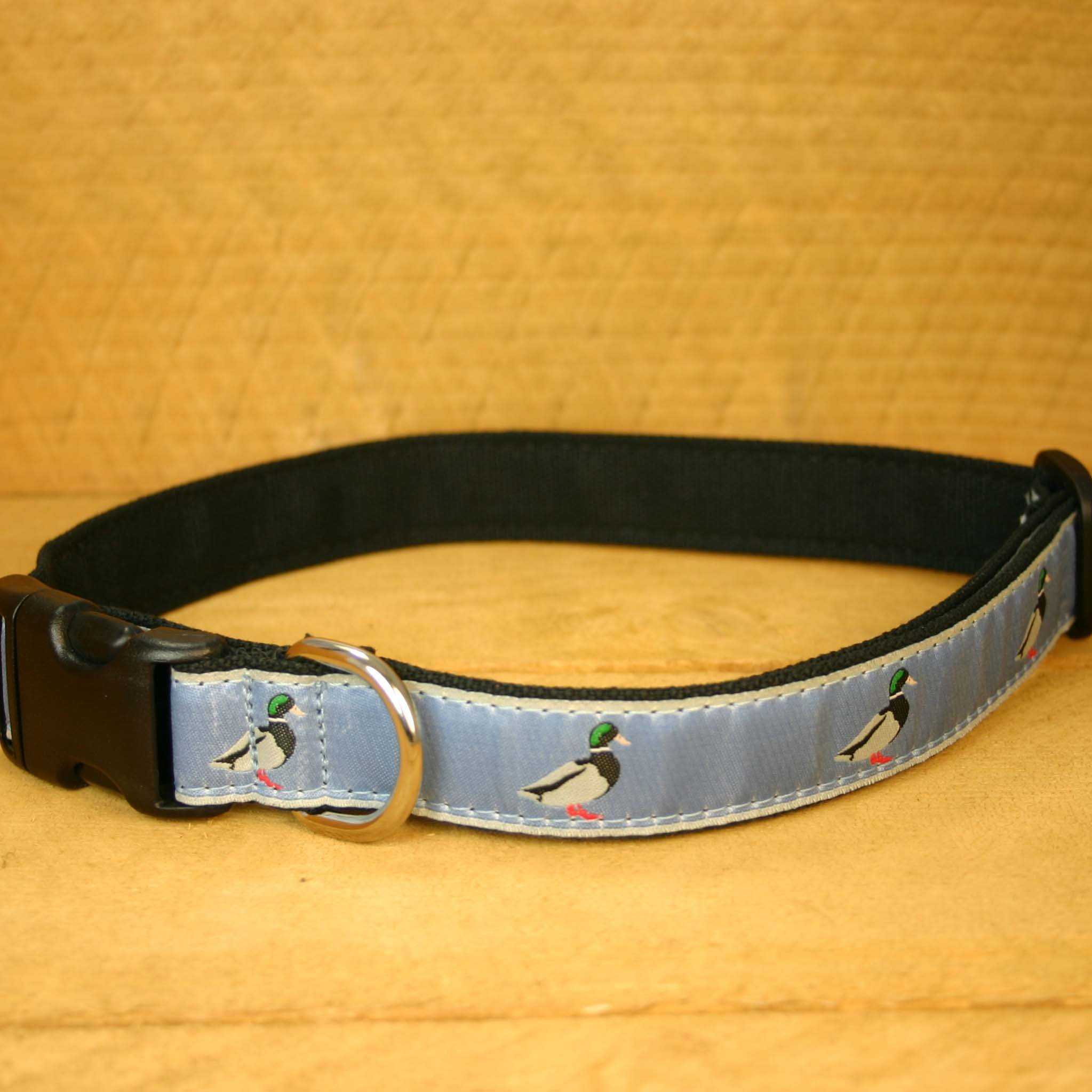 Hemp Dog Collar SLATE BLUE MALLARD