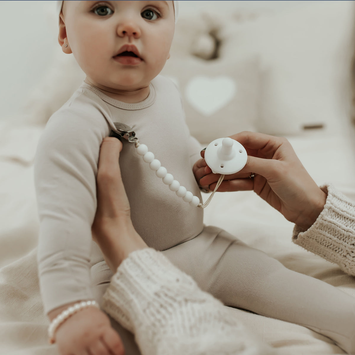Beaded Pacifier Clip