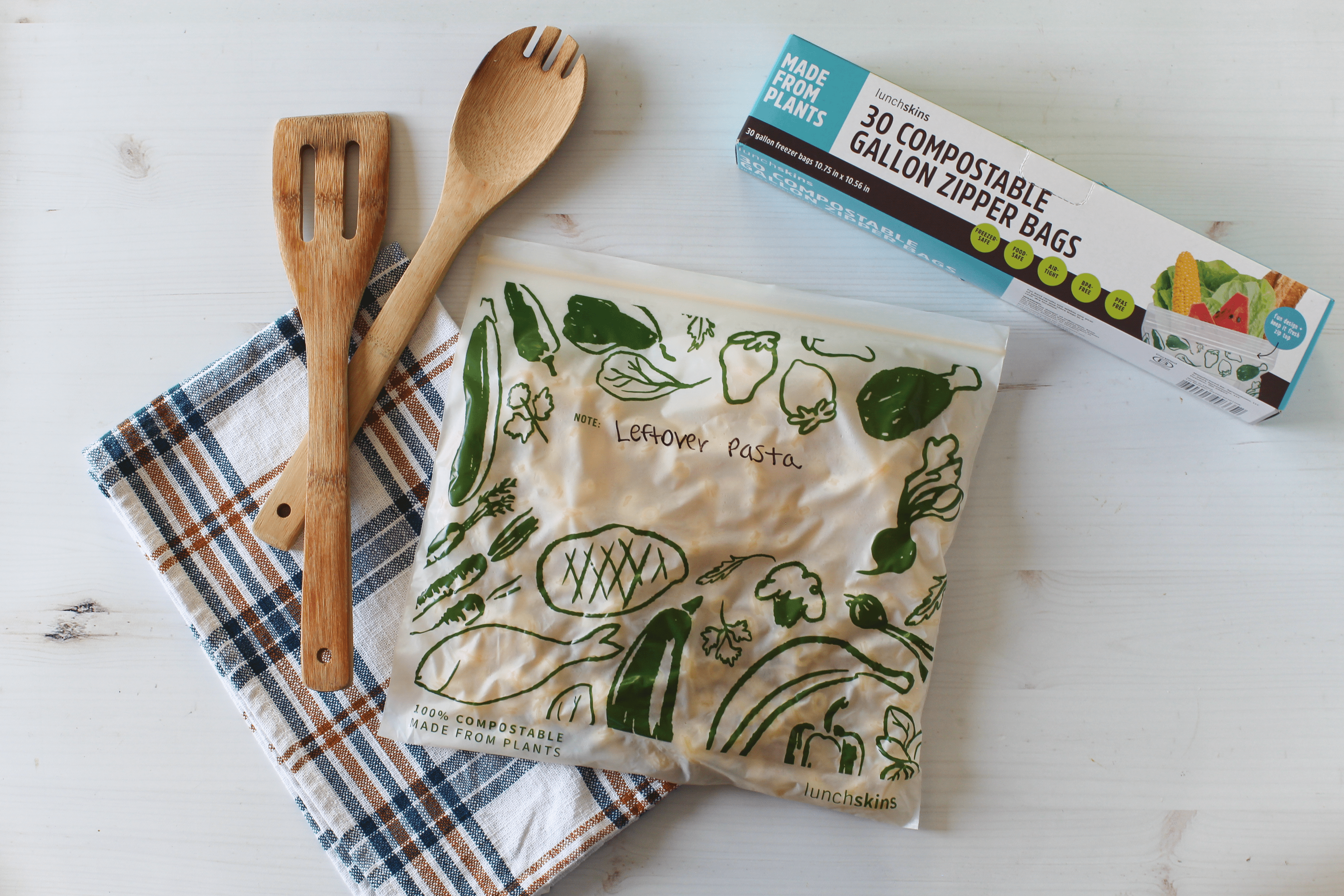 Ziptop Compostable Freezer-Safe Gallon Storage Bags