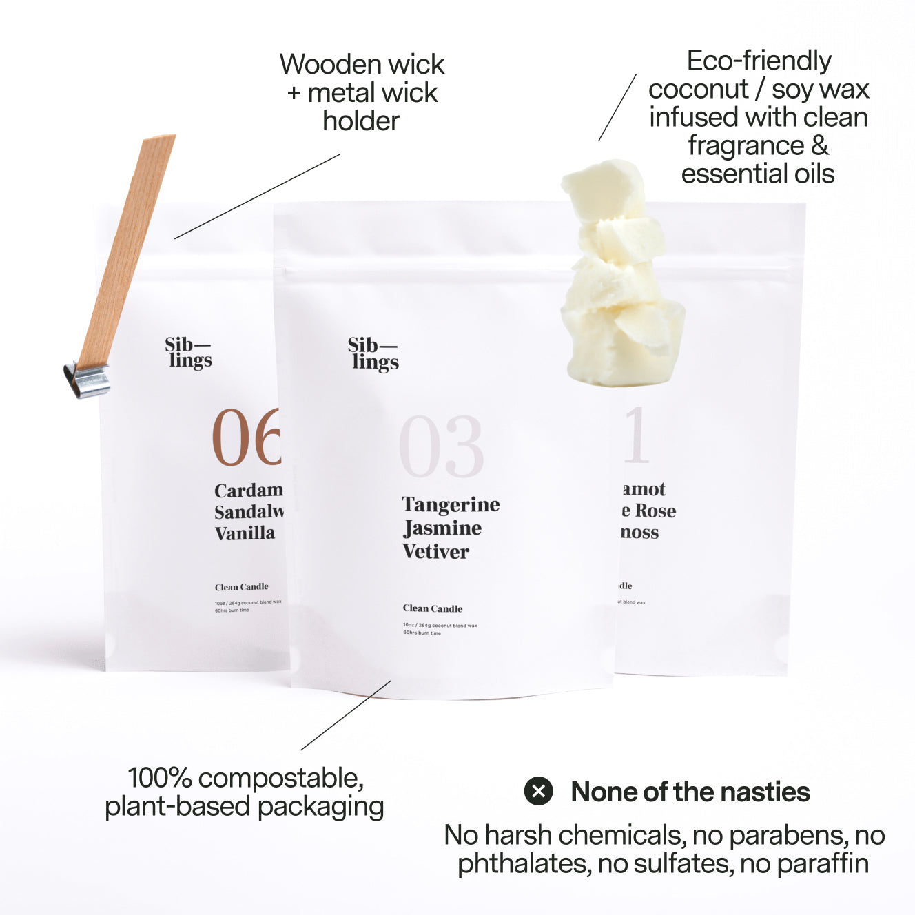 Spa Candle Refill Pack