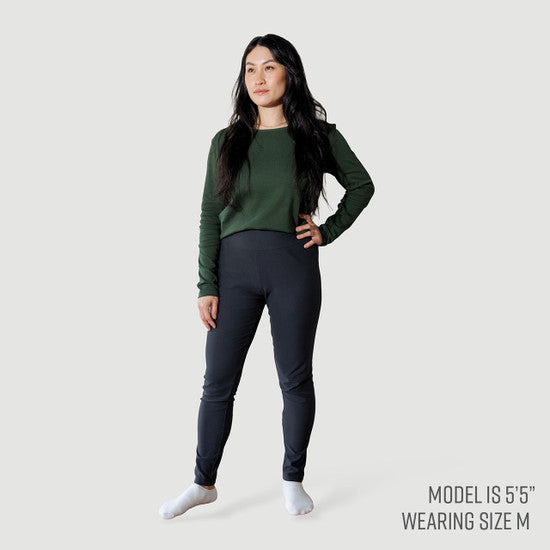 Organic Cotton Fleece Ankle Legging