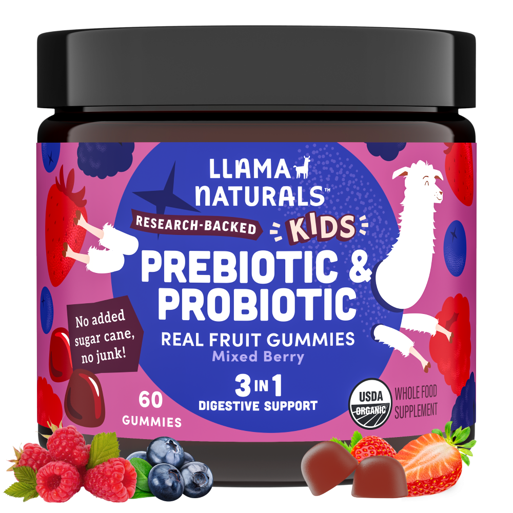 Family Gut Support Bundle – Kids + Adult Pre & Probiotic Gummies – Mixed Berry