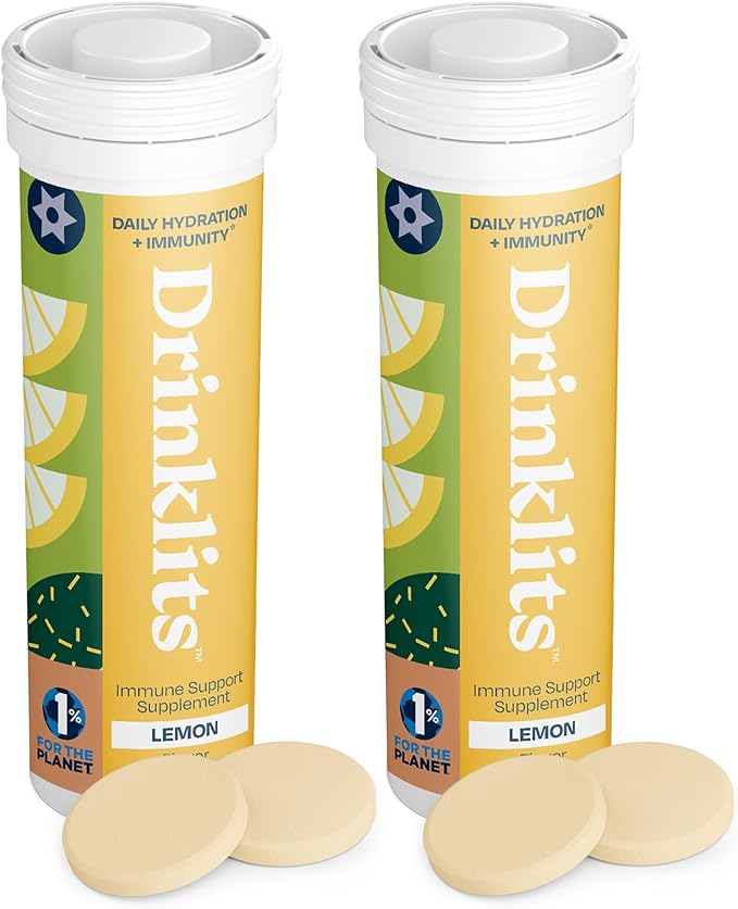 Lemon Daily Immune Support Tablets (2) Tube Bundle