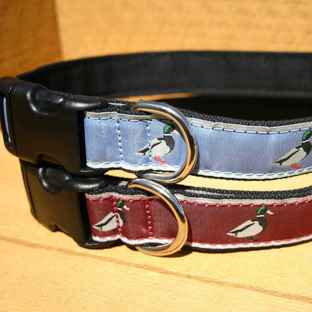 Hemp Dog Collar SLATE BLUE MALLARD