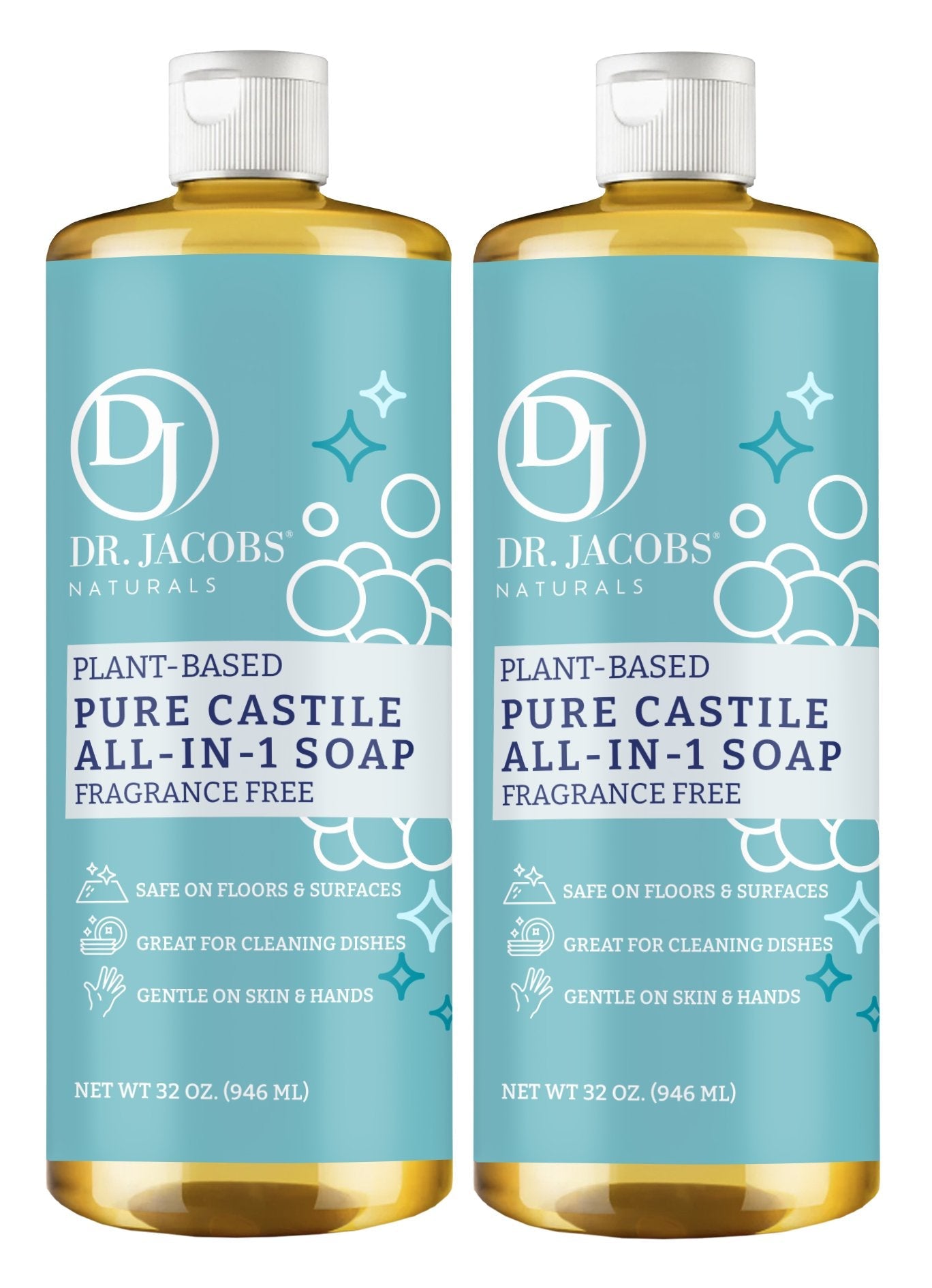 Dr. Jacobs Naturals Unscented All-in-One Castile Soap