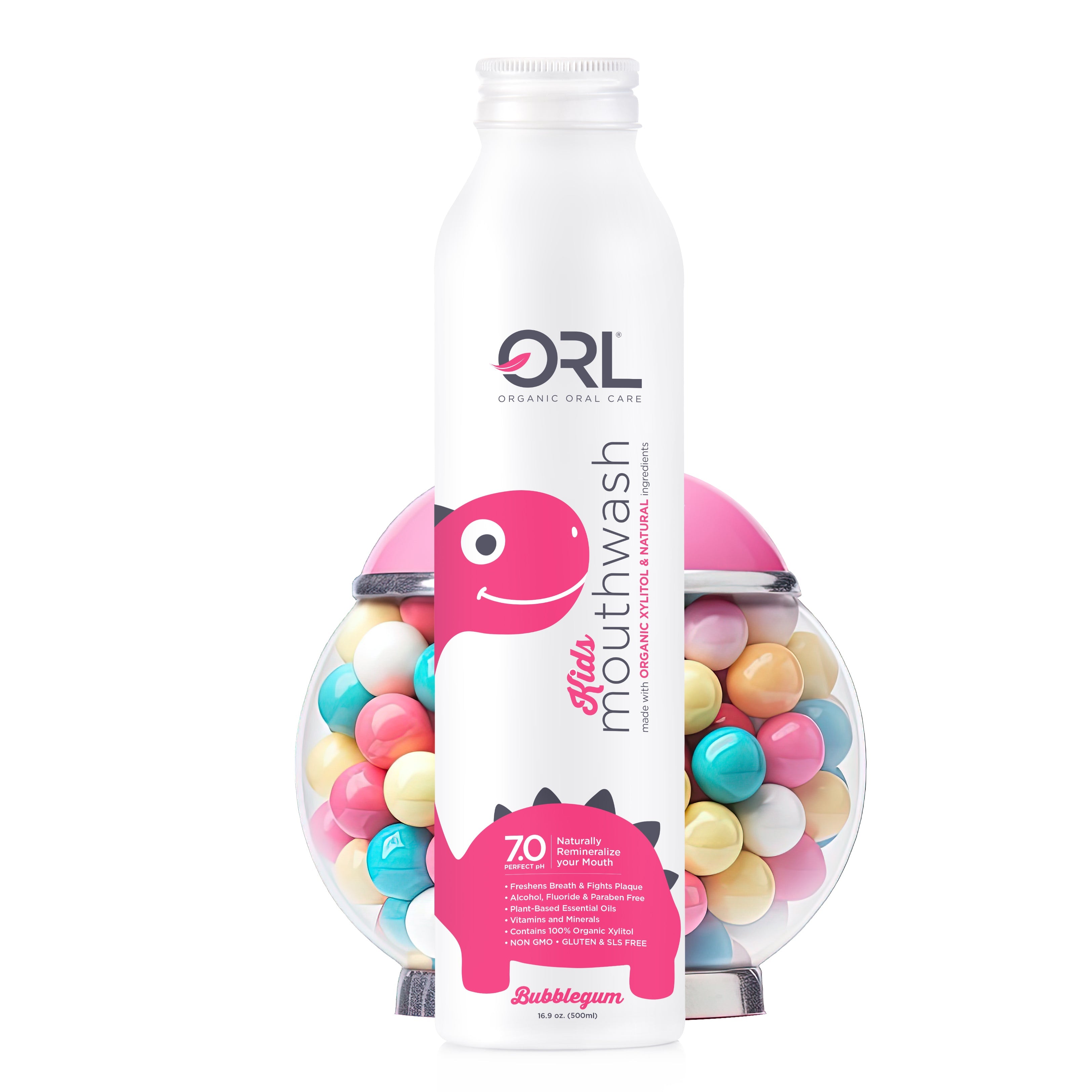 ORL Kids Bubblegum Natural Mouthwash - Fluoride-Free