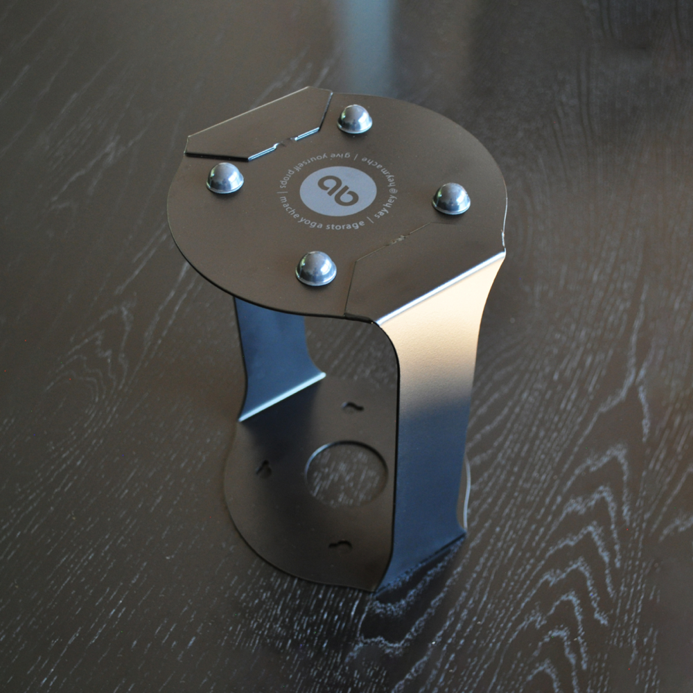 Yoga Mat Tube Floor Stand | Black