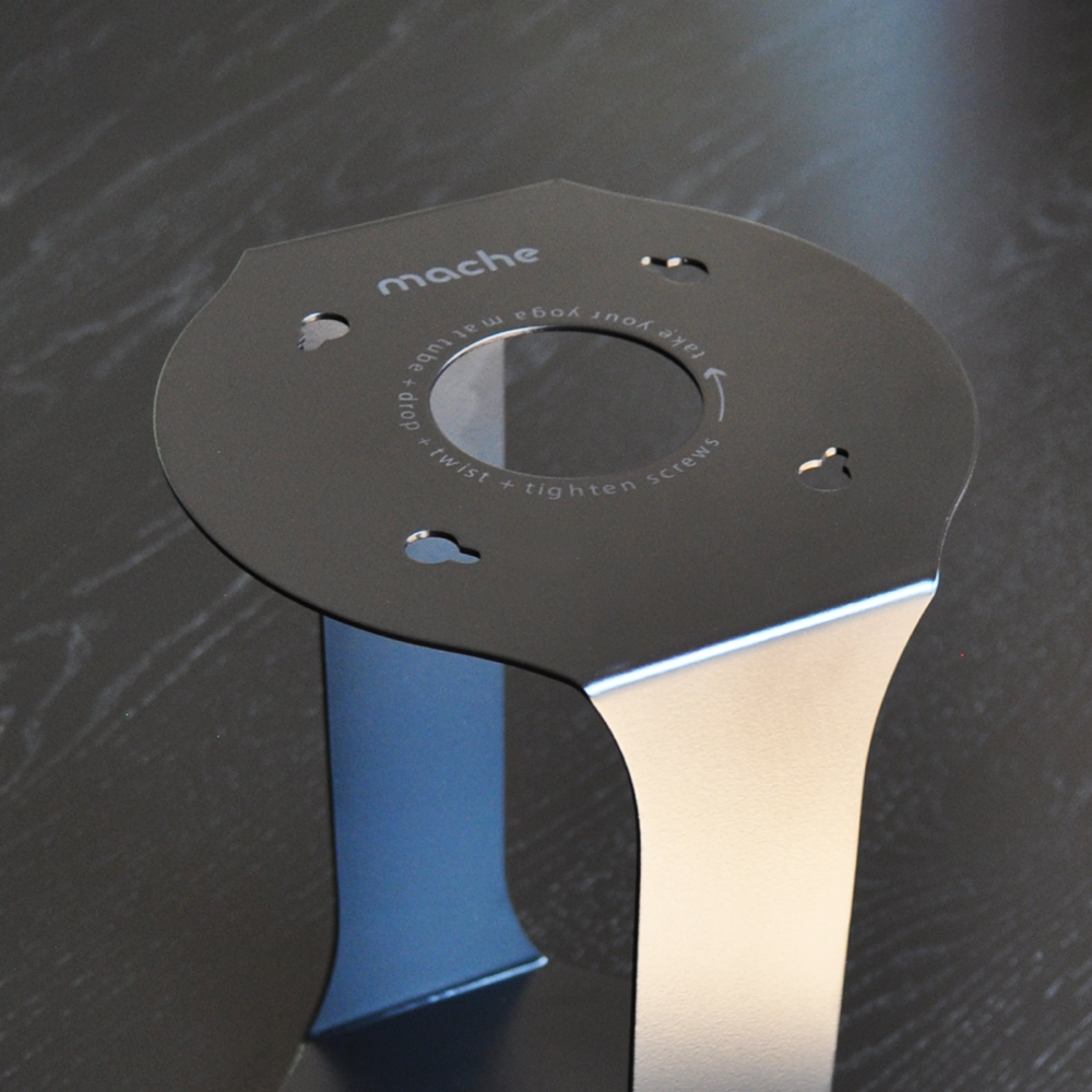 Yoga Mat Tube Floor Stand | Black