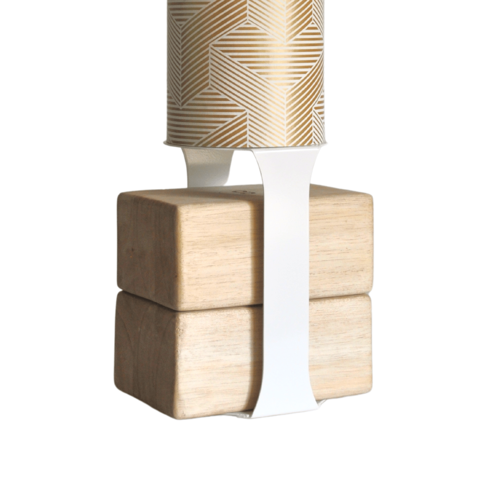 Yoga Mat Tube Floor Stand | White