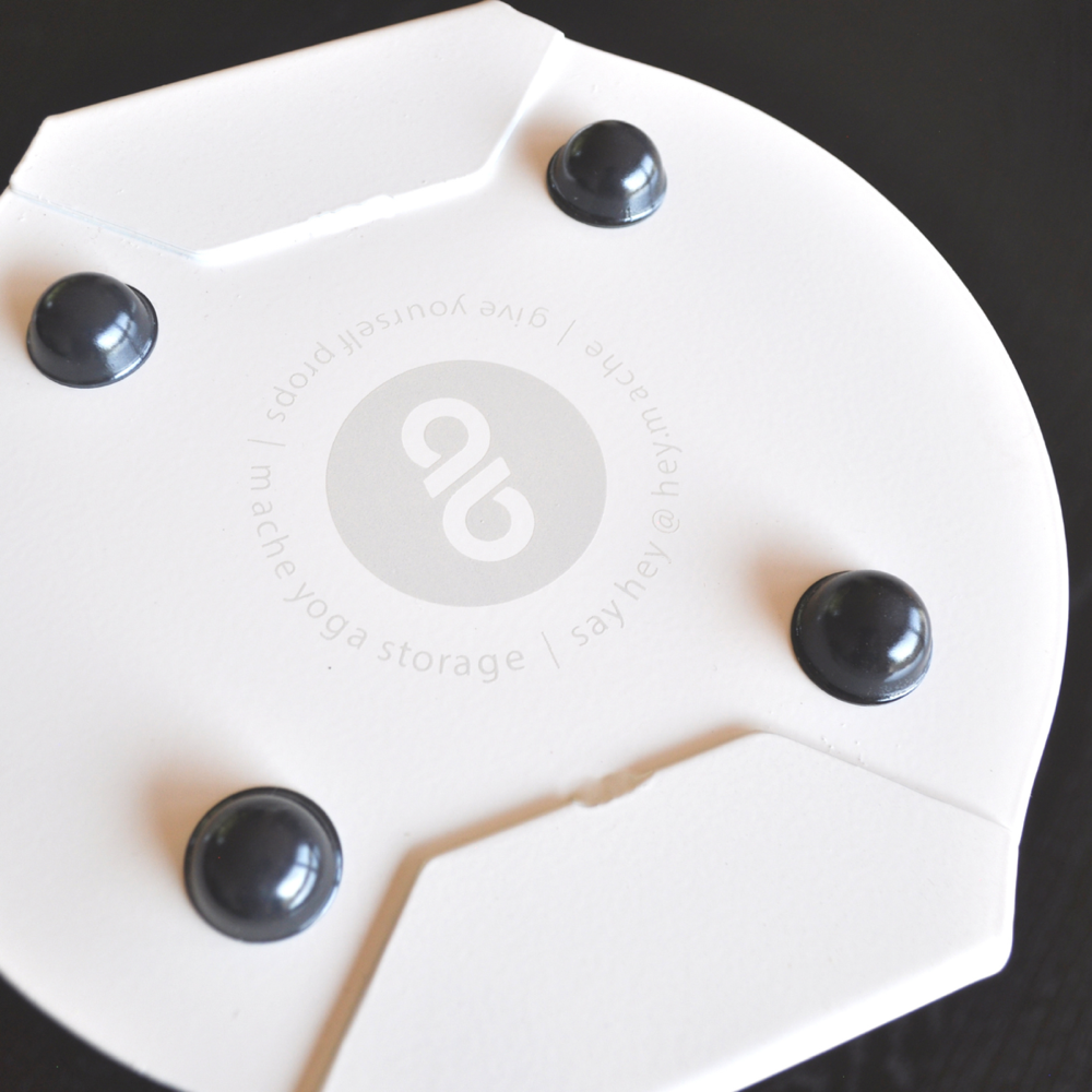 Yoga Mat Tube Floor Stand | White