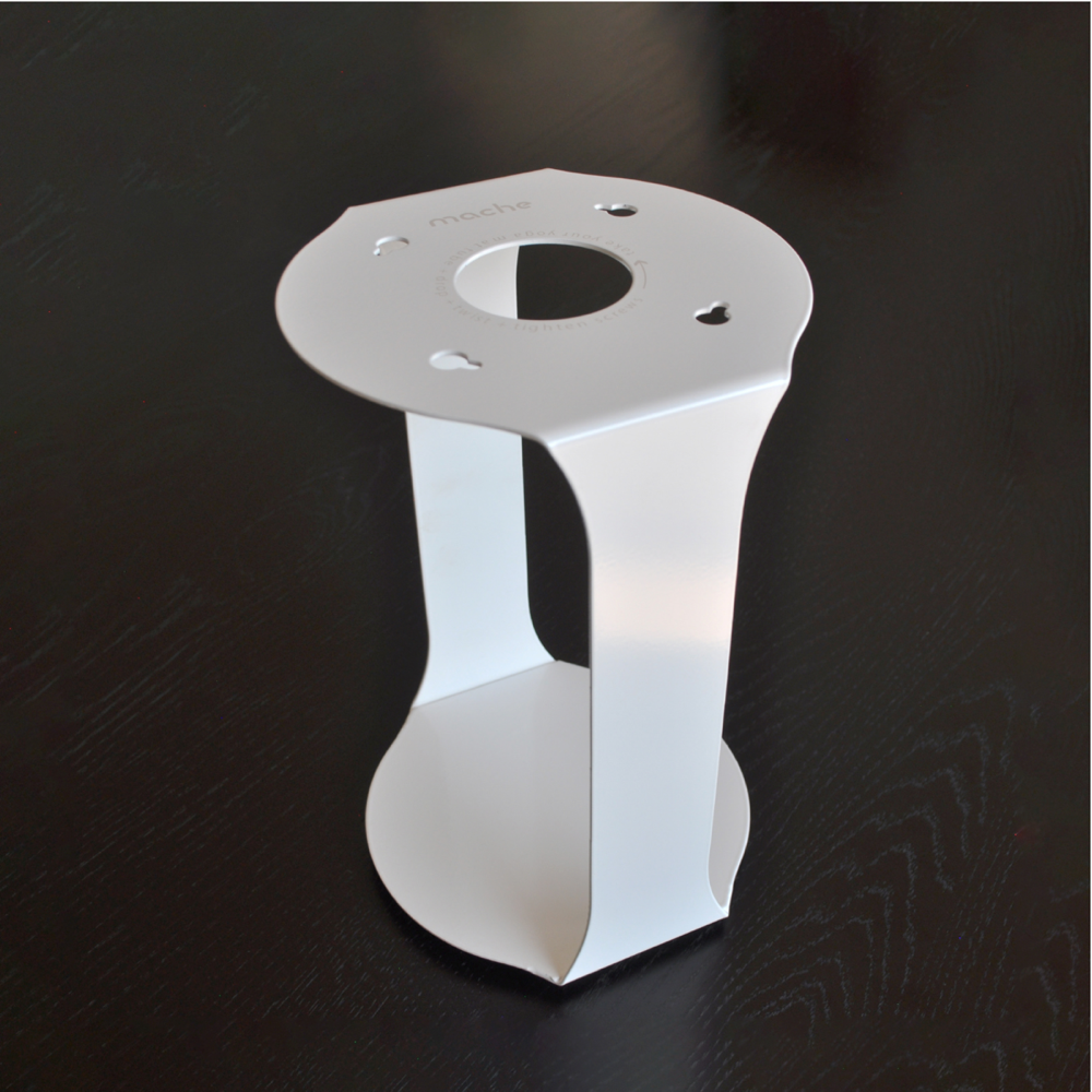 Yoga Mat Tube Floor Stand | White