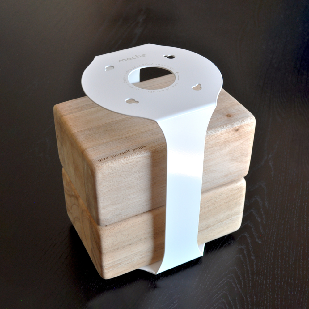 Yoga Mat Tube Floor Stand | White