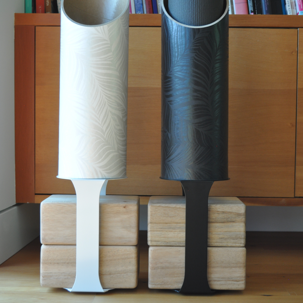 Yoga Mat Tube Floor Stand | Black