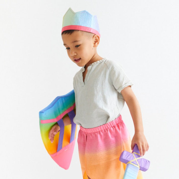 Rainbow Silk Crown