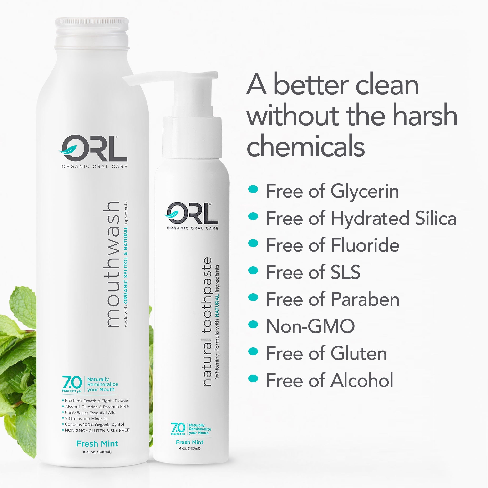 ORL Natural Toothpaste & Mouthwash Bundle