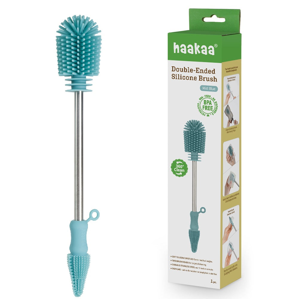 Haakaa Double-Ended Silicone Brush 1 PK