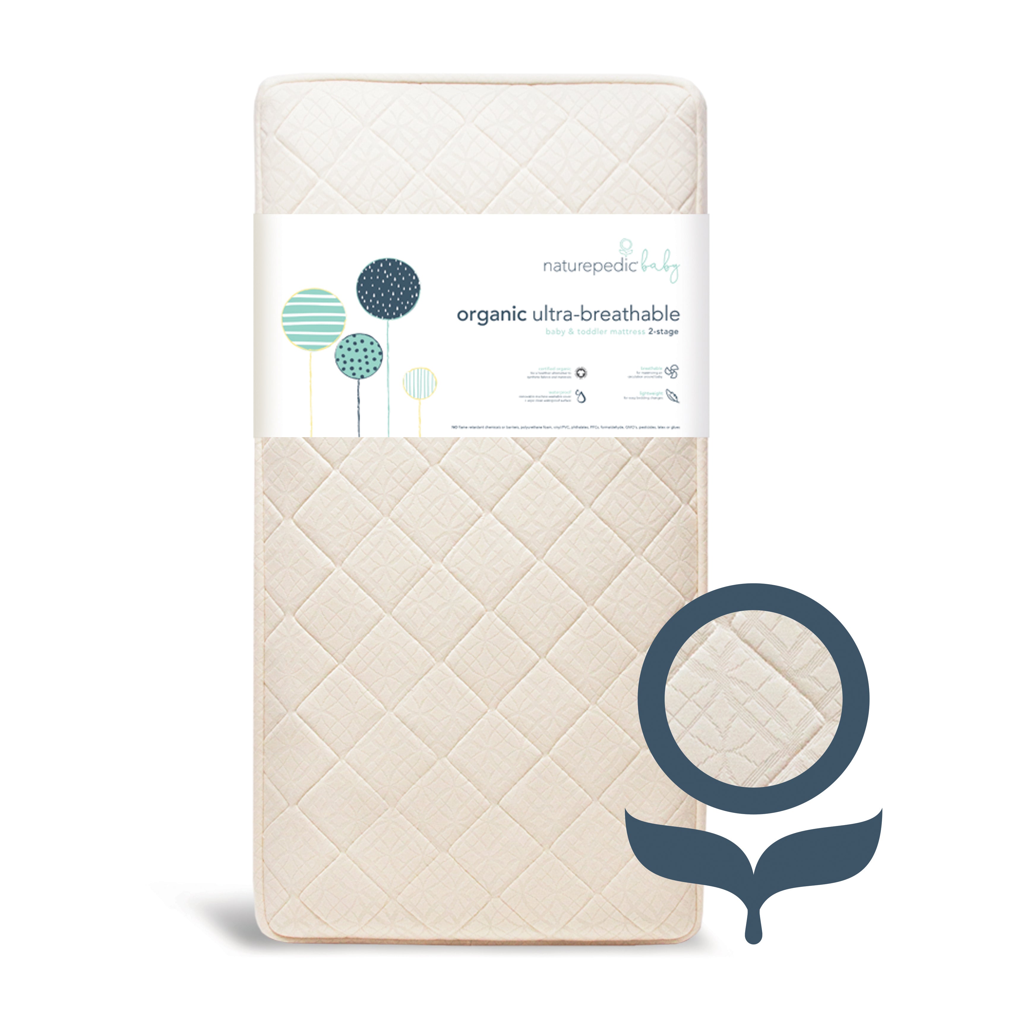 Crib mattress organic cotton hotsell