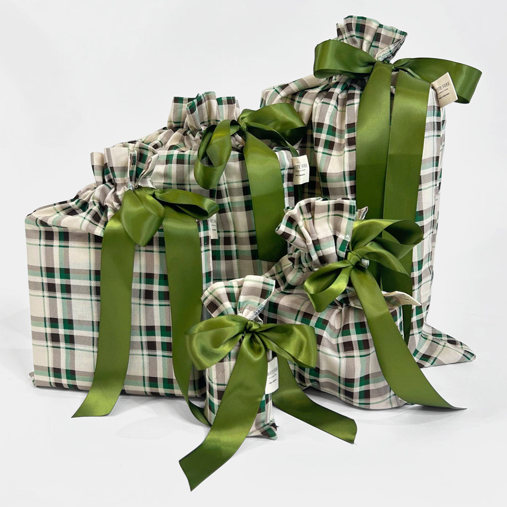 Nadarrach Tartan Reusable Gift Bag Set