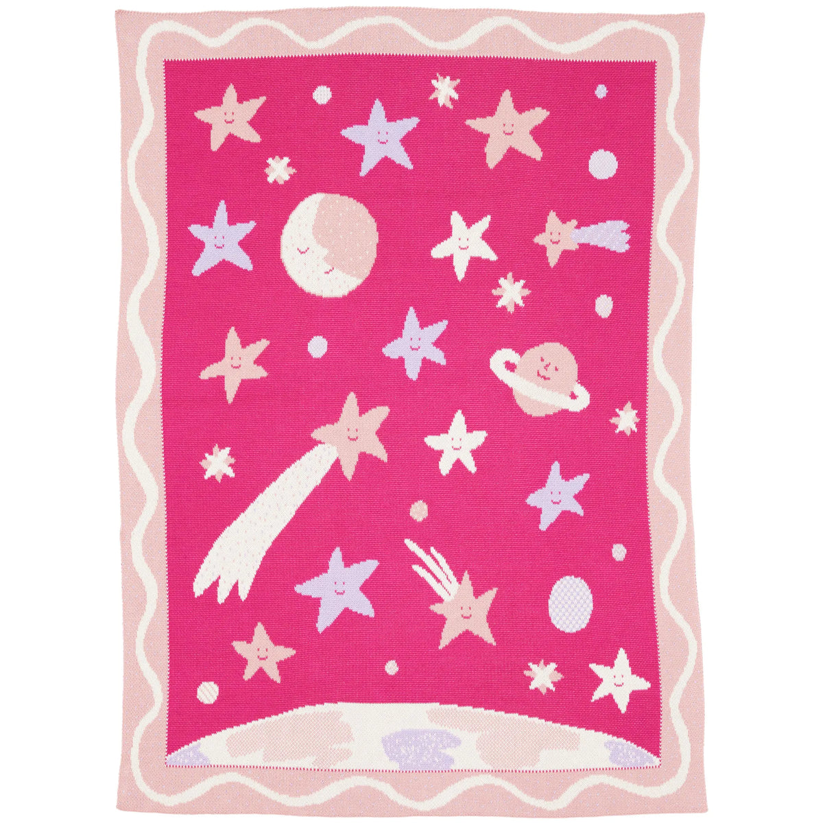 Biquette Night Sky Knit Midi Blanket - Artist Collection