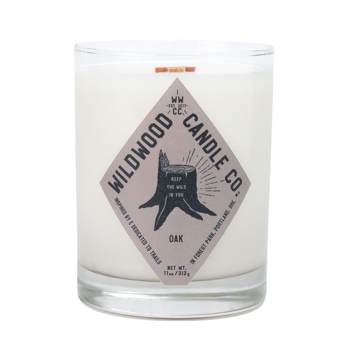 Oak Candle - aged oak, vetiver, warm resin