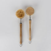 Long Handle Dish Brush - Agave Dish Brush, Replaceable Heads