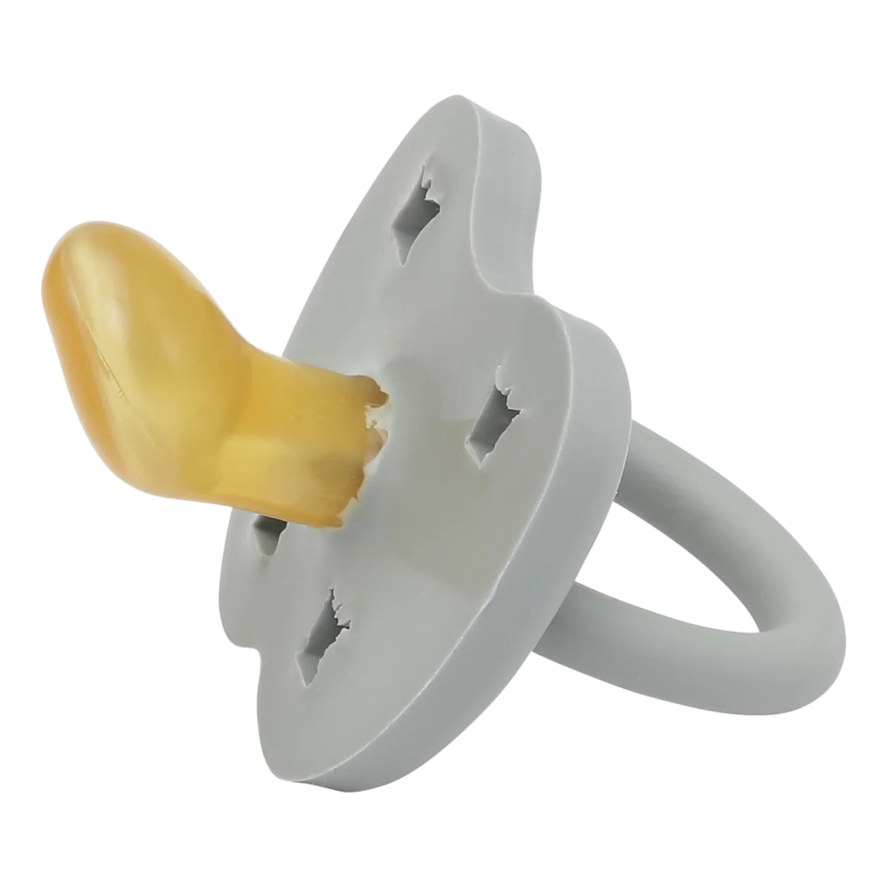 HEVEA Grey Orthodontic Natural Rubber Pacifier | EarthHero