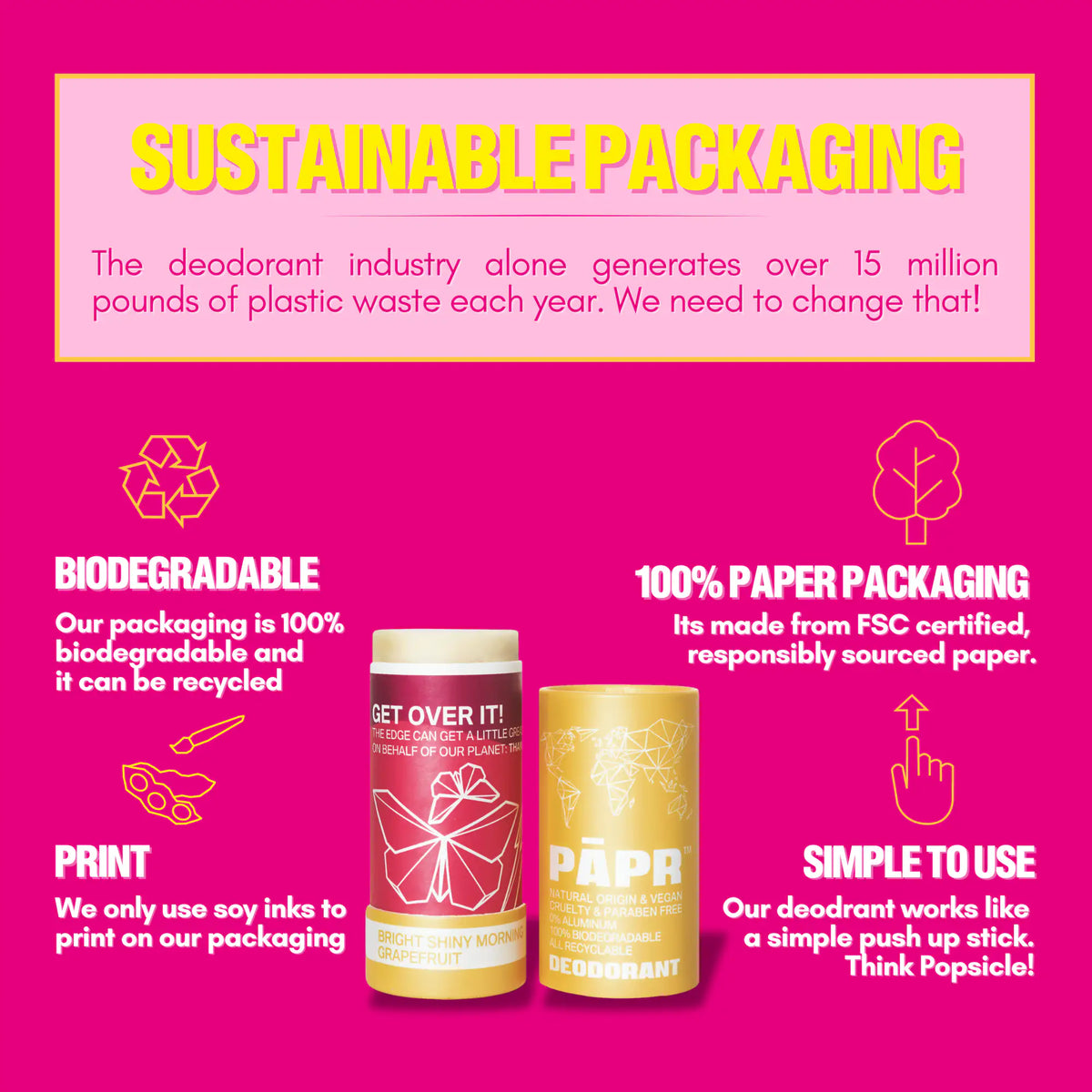Bright Shiny Morning Deodorant- Vegan, Aluminum Free