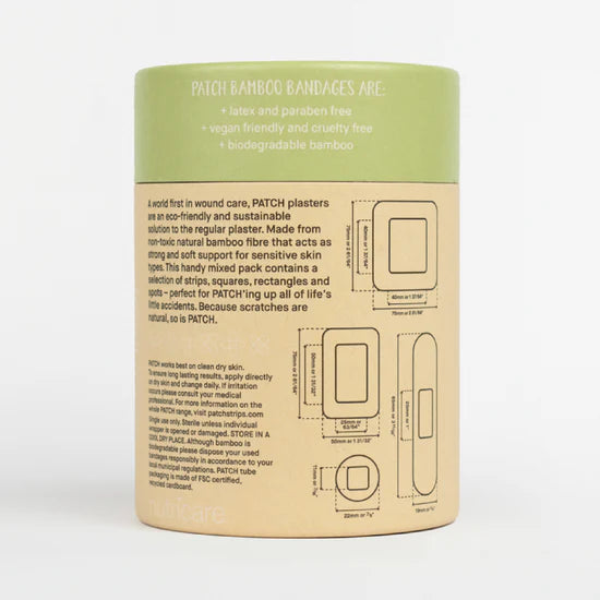 Natural Bamboo Bandages Mixed 100 Pack