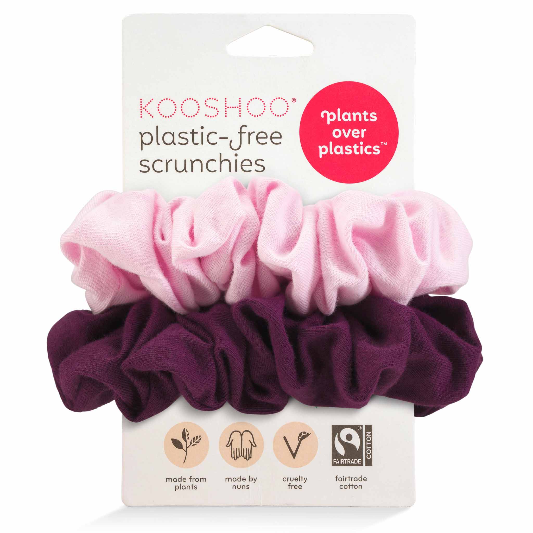 Pink Beet Organic Hair Scrunchie