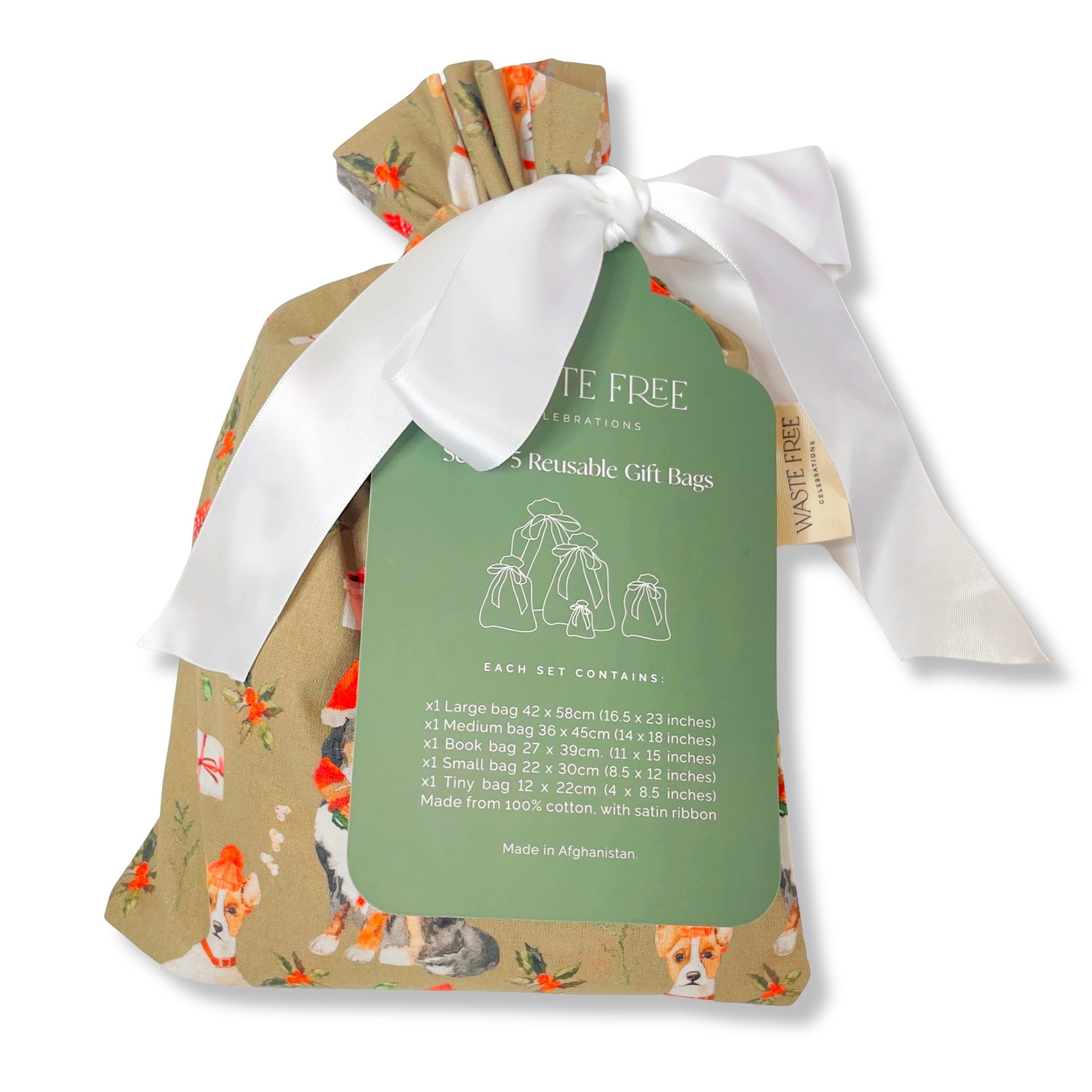 Pooches and Presents (Reusable Gift Bag Set)