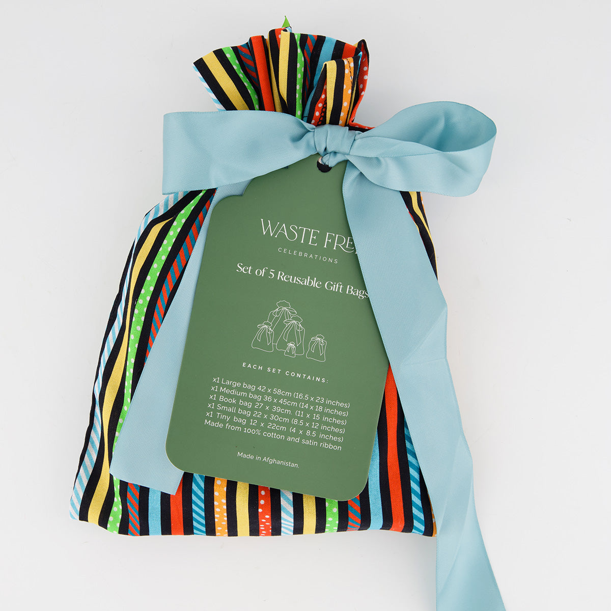 Time to Party Reusable Gift Bag Set