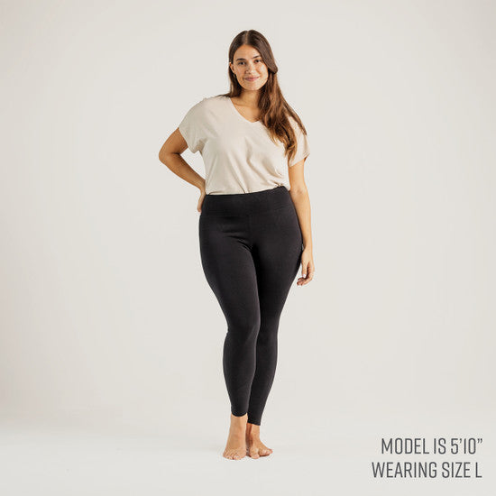 Organic Cotton Ribbed Leggings