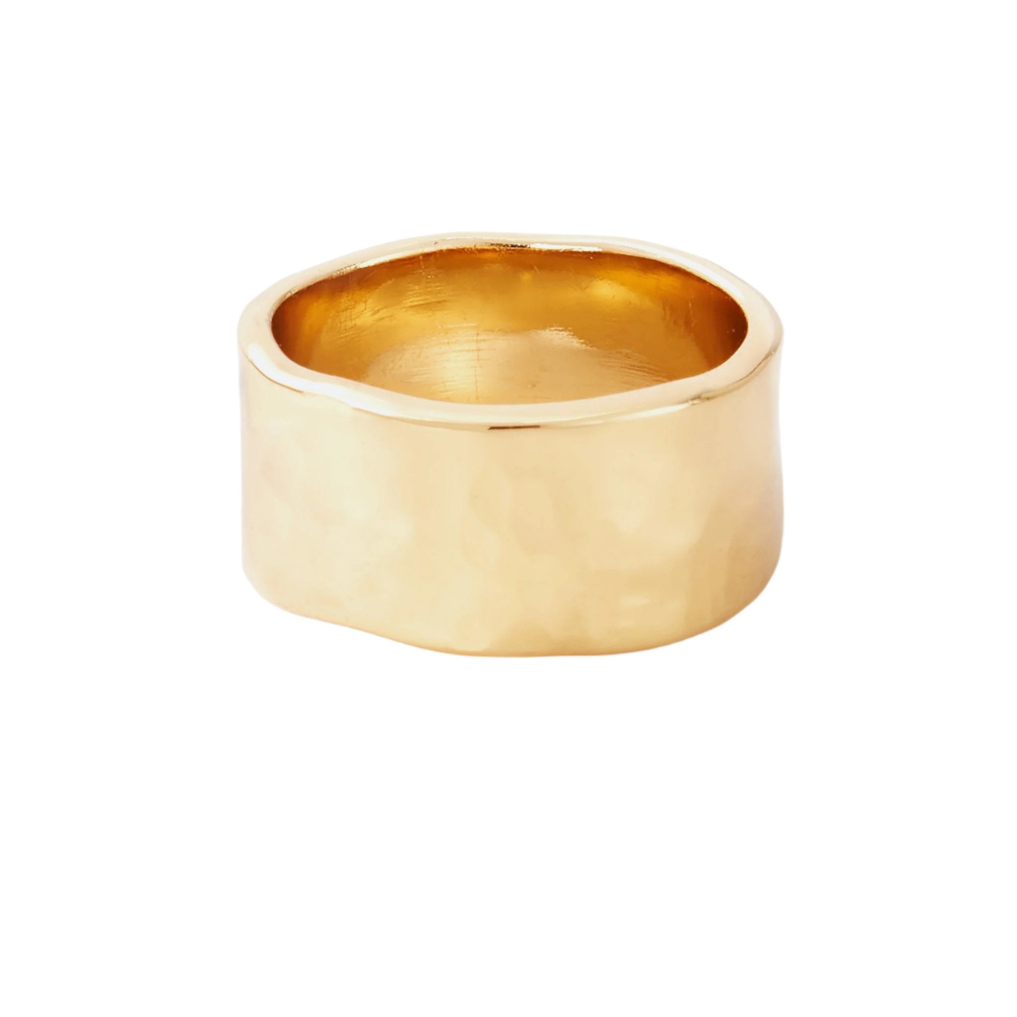 Golden Orbit Hammered Cigar Band