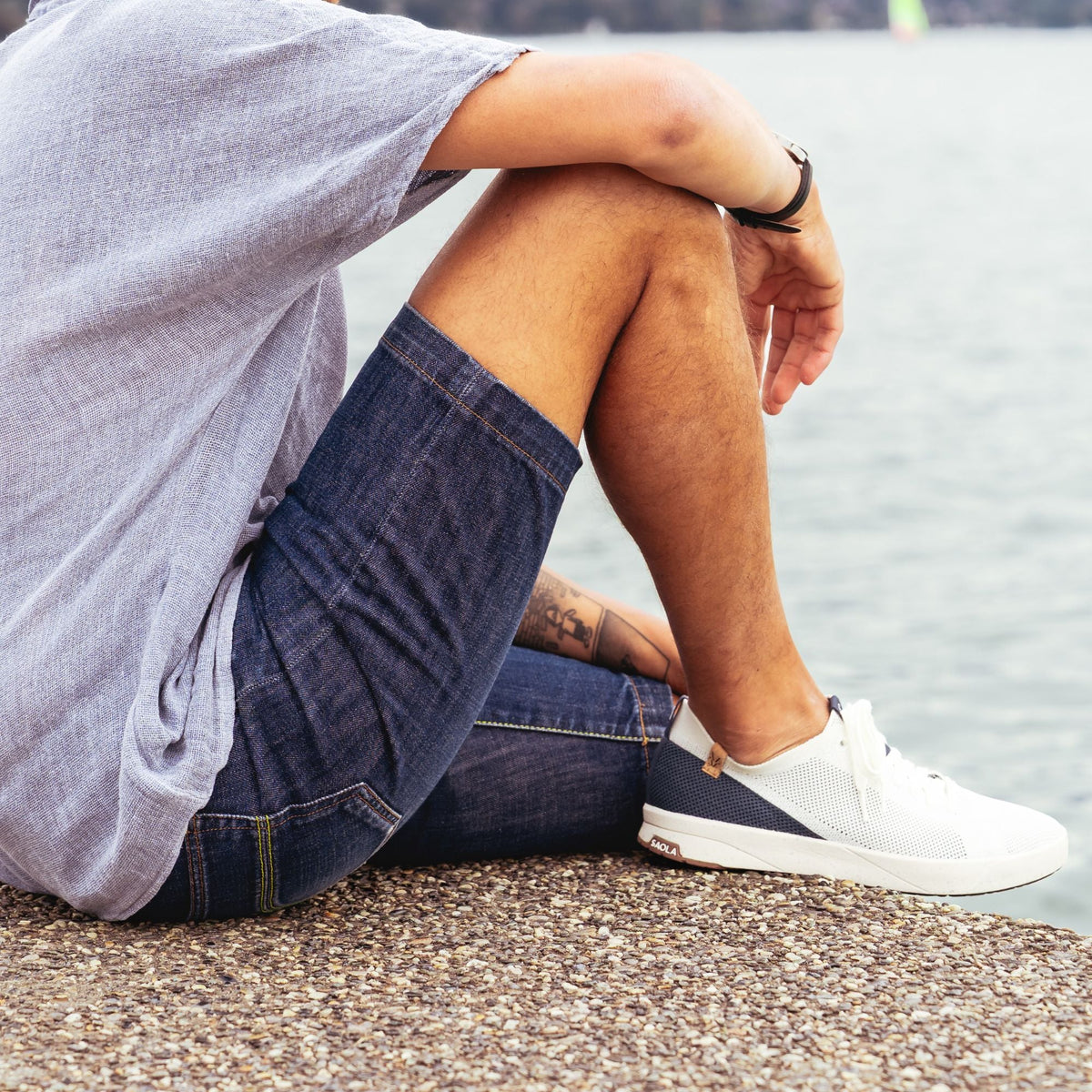 Cannon Knit M 2.0 White / Navy