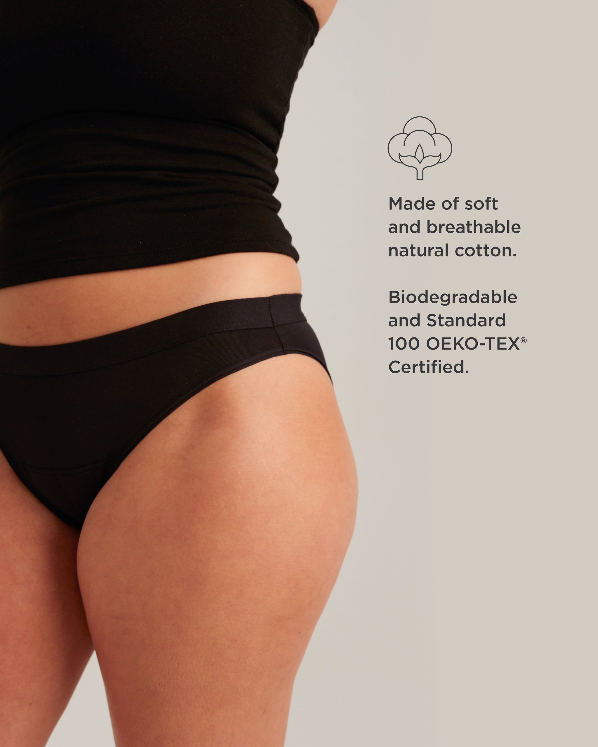 Leakproof Period Cotton Bikini