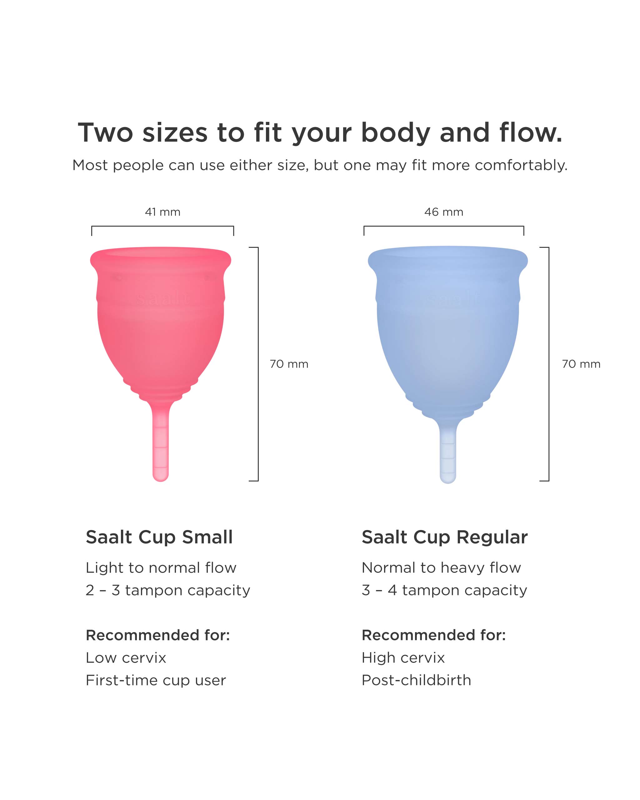 Saalt Menstrual Cup Duo Pack