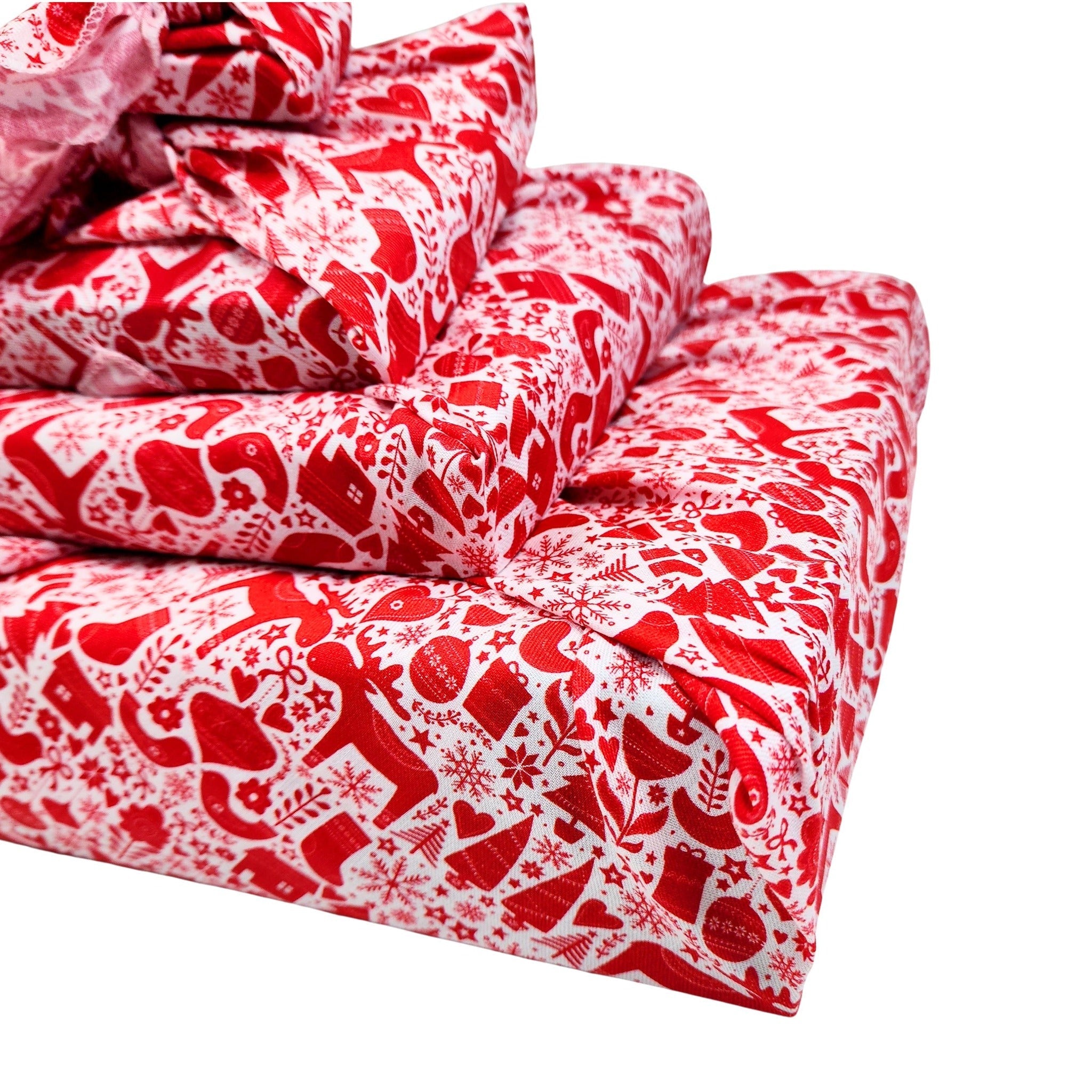Scandi Rensdyr (4 Furoshiki Gift Wraps)