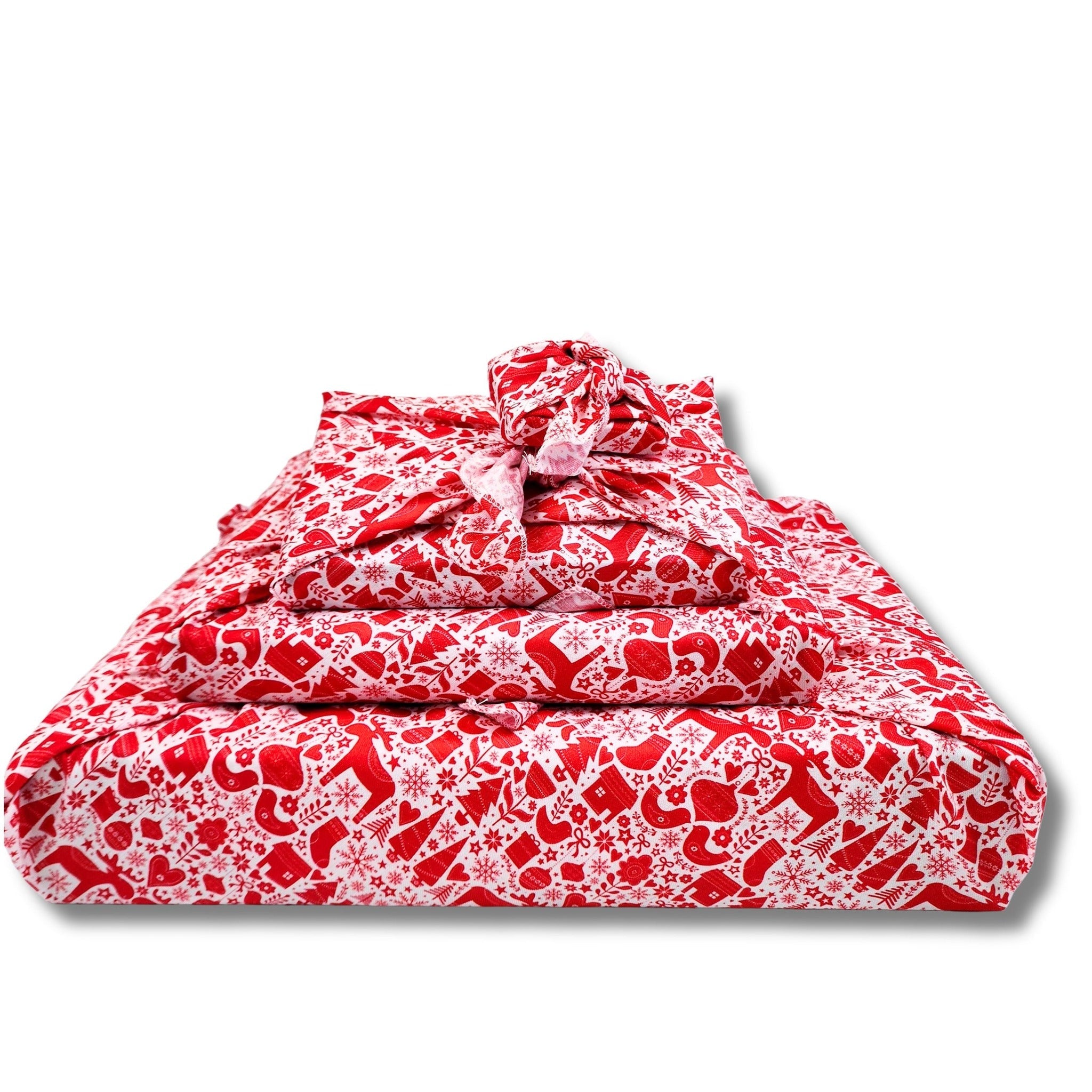 Scandi Rensdyr (4 Furoshiki Gift Wraps)